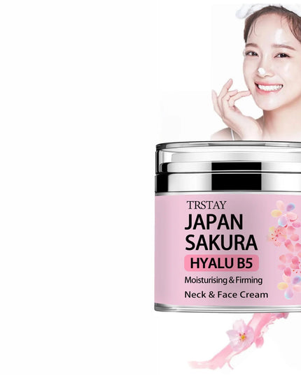 Japan Sakura Essence Cream, Sakura Tone Up Cream with Hyaluronic Acid,