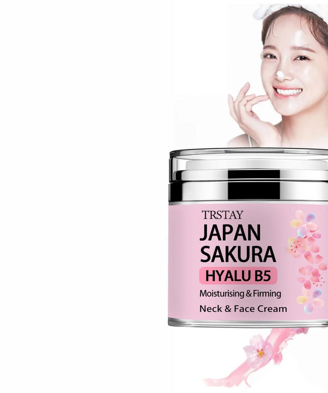 Japan Sakura Essence Cream, Sakura Tone Up Cream with Hyaluronic Acid,