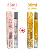 2pcs pink yellow