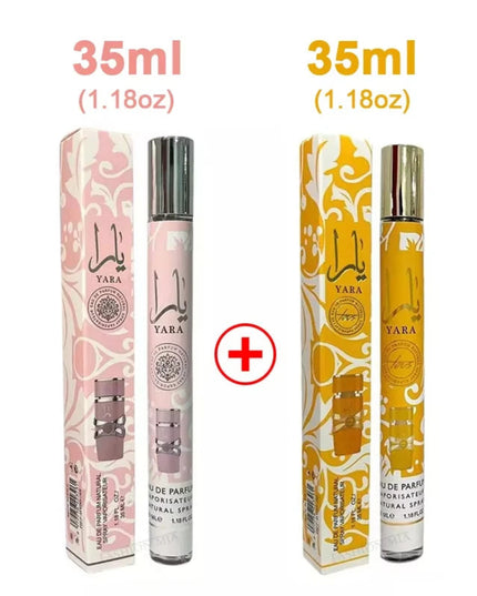 2pcs 35ml Yara Perfumes Cologne Lasting Fragrance Men's Women's Arabian Perfume Spray Floral Scent Gift Eau De Parfum