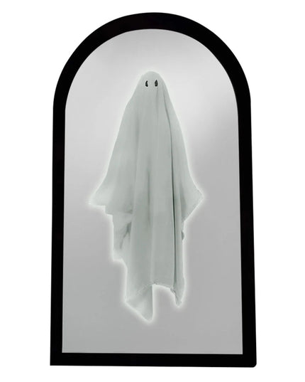 Terror Ghost Mirror NightLight Cute Halloween Home Accessories Spooky Haunted Mirrors Hologram Ghost Prank Decor 35*20cm/50*24cm