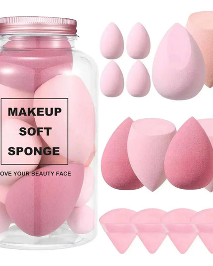 12/14Pcs Makeup Sponge Blender Beauty Egg with Storage Bottle Cosmetic Puff Foundation Sponges Powder Puffs Make Up Accessories