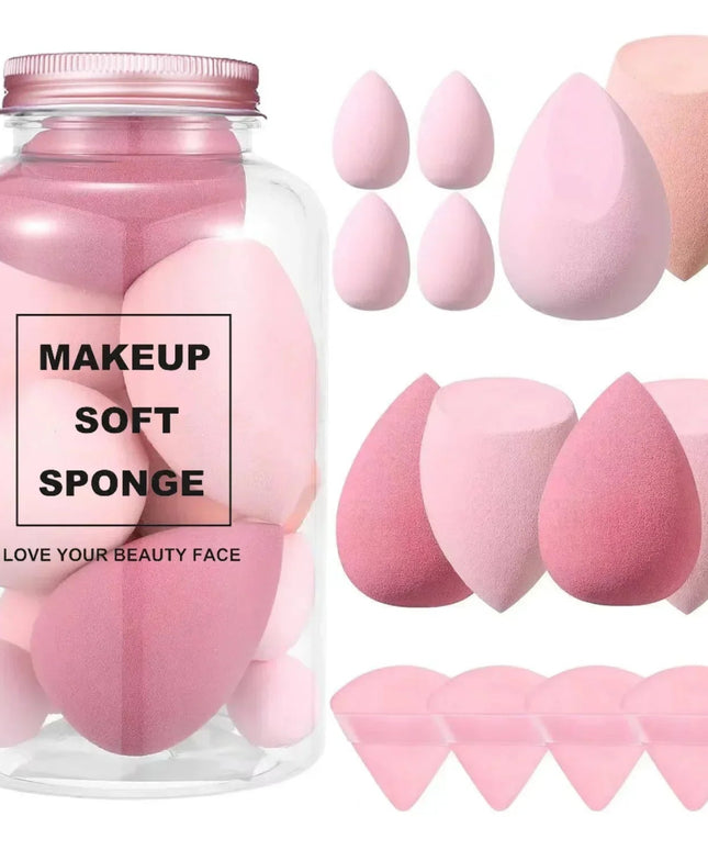 12/14Pcs Makeup Sponge Blender Beauty Egg with Storage Bottle Cosmetic Puff Foundation Sponges Powder Puffs Make Up Accessories