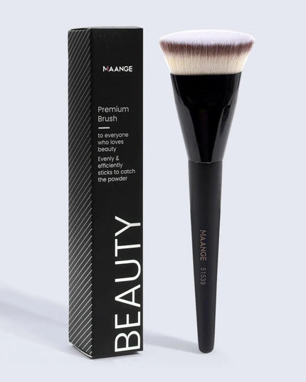MAANGE Single Flat Round Tube Flat Head Foundation Brush With Box Powder Blush Concealer Makeup Brush Skin-friendly Makeup Tool