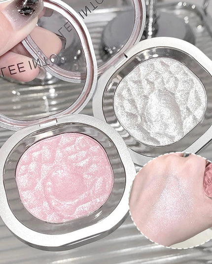 LEEINTO color-glowing high-gloss powder pearlescent powder brightens up the make-up eye shadow disc