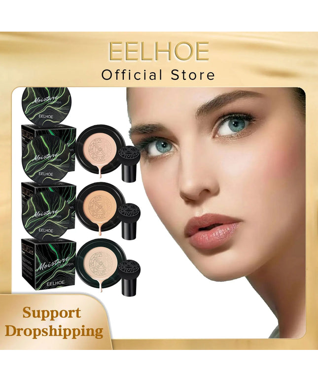 EELHOE Mushroom Head Air Cushion BB Cream Waterproof Moisturizing Face Cosmetics Brightening Makeup Base Magic Cream Foundation