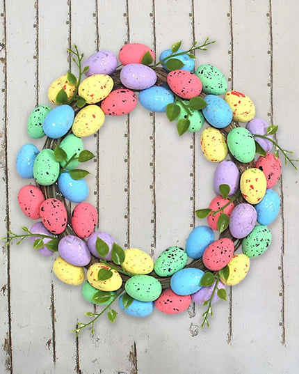 2026 Easter Garland Creative Easter Egg Element Wreath Window Door Garden Gate Decorative Hanging Holiday Party Decor Door Sign