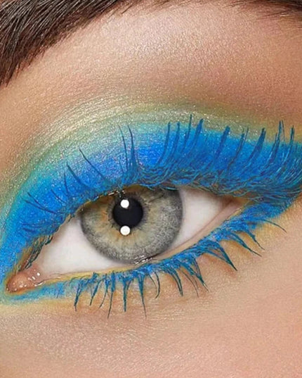 1PC Colorful Curling Mascara Waterproof Fast Drying Eyelashes Extension Multicolor Lashes Eye Korean Makeup Lasting Blue White