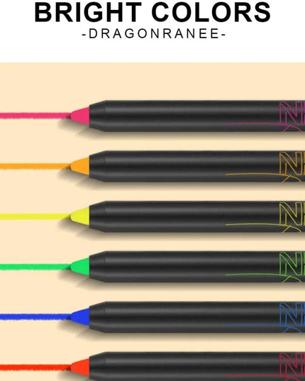 Fluorescence Blue Eyeliner Gel Waterproof Luminous UV Light Neon Eyeliner Pen Yellow Green Pink Color Eye Shadow Cream Make Up