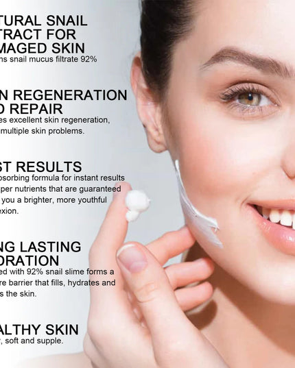 Snail Anti Aging Serum Cream Collagen Advanced Moisturizing Firming Tightening Fade Fine Lines Shrink Pores Smooth Skin Care