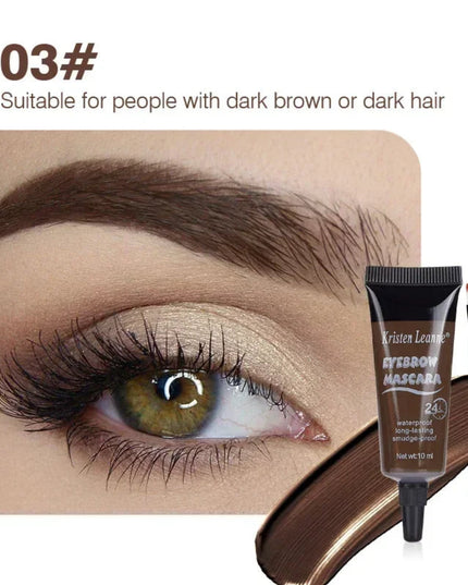 Natural 6 Colors Liquid Dyeing Eyebrow Cream Set Waterproof Durable Brown Tint Eyebrow Henna Mascara Eyebrows Paint Makeup