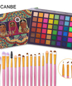 eyeshadow with brush