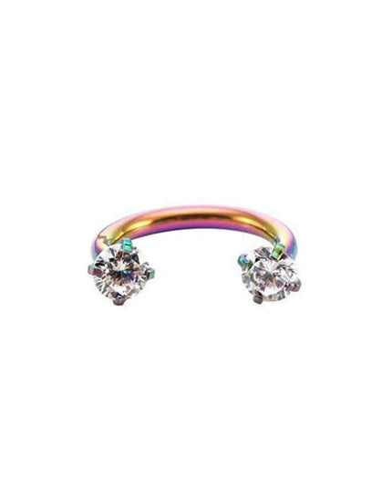 1PC Stainless Steel Crystal Hoop Ring Piercing Nose Ear belly Rings Women Men Cartilage Helix Earrings Daith Piercing Jewelry