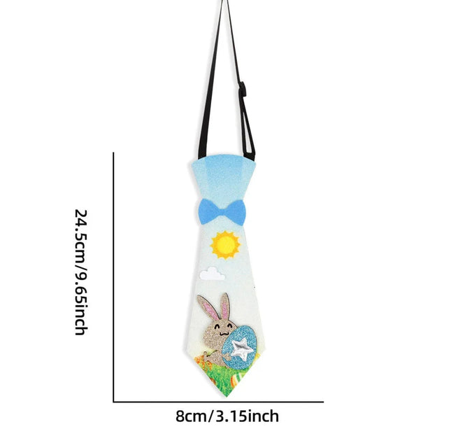 Easter Funny Necktie Cartoon Bunny Egg Chick Felt Ties for Kids Easter Party Costume Props Accessories Easter Decoration 2026