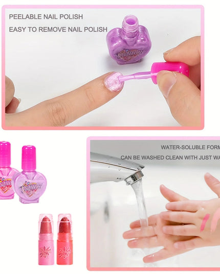Princess Make Up Bag Play House Toy Girls, Eye Shadow Makeup Cosmetics Box, Birthday Christmas Gift for Kids Party Cosplay