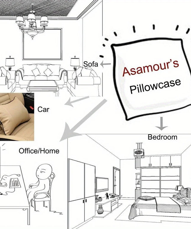 Home Decor Christmas Scenes: Santa, Deer, Snowmen Decor Pattern Cushion Cover Suitable For Sofa Bedroom Car Pillow Cover