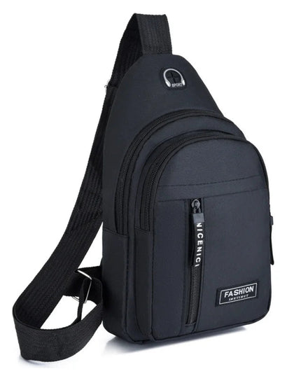 2025 New Multifunctional Chest Bag Men's Fashion Trend Oxford Cloth Shoulder Bag Korean Style Casual Waterproof Messenger Bag