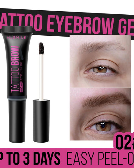 Peel-off Eyebrow Tearing Eyebrow Gel Tattoo Cream Dyeing Eyebrow Cream Tint Dye Semi-permanent Makeup Waterproof Beauty Supplies