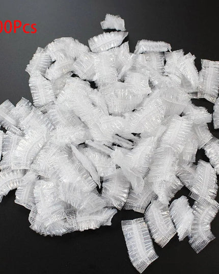 100Pcs Disposable Hair Dye Earmuff Waterproof Ear Cover Baking Oil Wash Shower Bathing Barber Hairdressing Cleaning Accessories