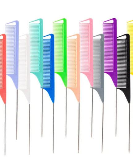1PC Professional Candy Color Hair Styling Pointy Tail Comb for Wig, Partition, Braid, Hair Dye, and Highlights Hair Tool