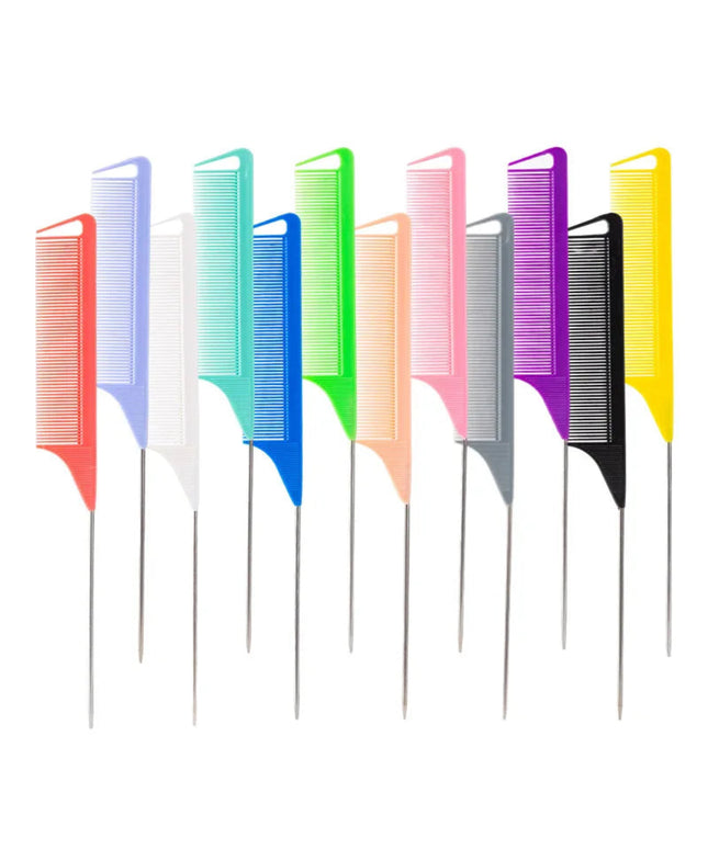1PC Professional Candy Color Hair Styling Pointy Tail Comb for Wig, Partition, Braid, Hair Dye, and Highlights Hair Tool