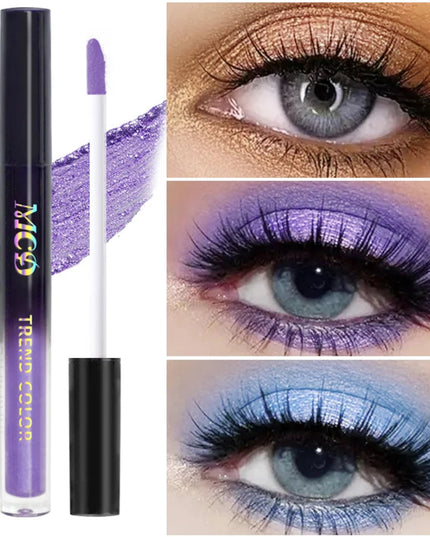13-Shade Waterproof Liquid Eyeshadow Palette - High Shine  Long-Lasting & Smudge-Proof Makeup Set for Glamourous Looks glitter