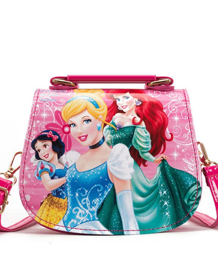 Disney princess cartoon pu messenger bag girl Frozen Elsa shoulder bag Sofia handbag kid fashion shopping bag gift