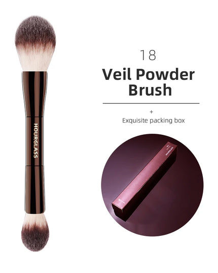 Hourglass Makeup Brushes Powder Foundation Concealer Blusher Bronzer Eye Shadow Eyebrow Eyeliner Sculpting Brush