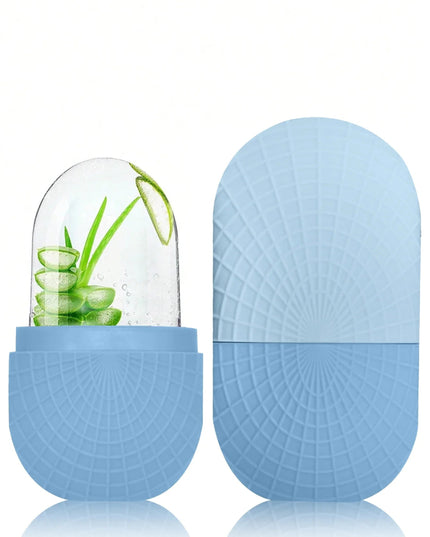 Upgraded Ice Roller for Face and Eyes - Facial Massager for Skin Care - Reusable Silicone Ice Mold to Refresh and Cool Skin