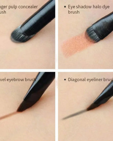 Natural Eye Makeup Brushes Set Eyeshadow Brush Eyebrow Contour Eyeliner Brush Women Eyes Cosmetic Blending Detail Make Up Tools