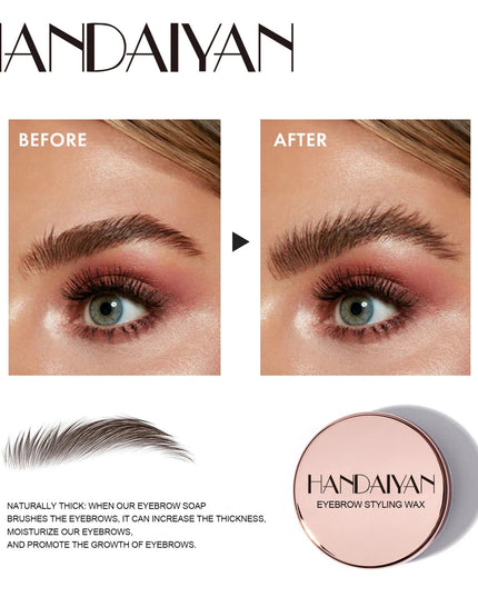 1Pcs Waterproof Eyebrow Gel Styling Cream Long Lasting Fixing Brow Soap Makeup Transparent Clear Liquid Eyebrow Cosmetic