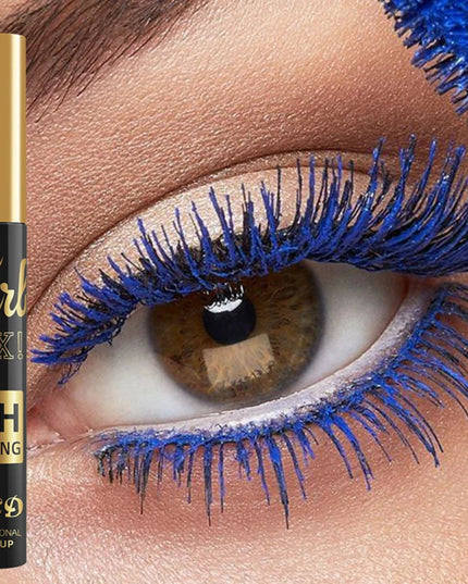 1PC Colorful Curling Mascara Waterproof Fast Drying Eyelashes Extension Multicolor Lashes Eye Korean Makeup Lasting Blue White