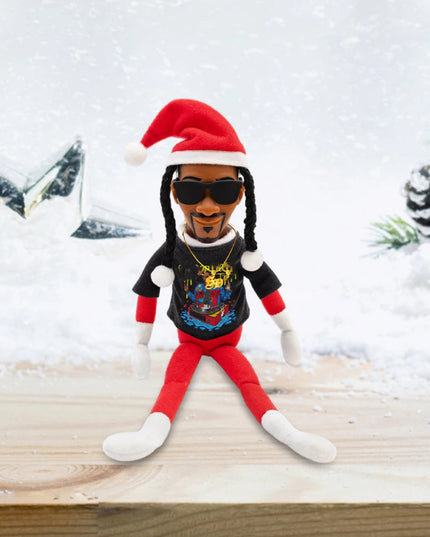 Handmade Christmas Elf Snoop Dogg Snoop on a Stoop plus h Toys w/ Long Leg Bookshelf Shelf Decor Tshirt Sunglasses Necklace