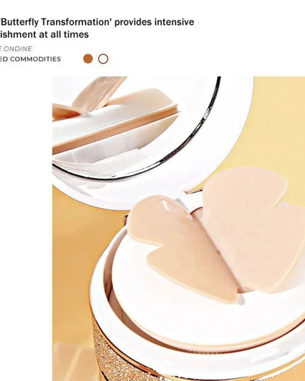 Air Cushion BB Cream Butterfly Powder Puff Moisturizing Foundation Concealer Whitening Oil-control Waterproof Makeup Cosmetics