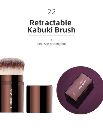 Hourglass Makeup Brushes Powder Foundation Concealer Blusher Bronzer Eye Shadow Eyebrow Eyeliner Sculpting Brush