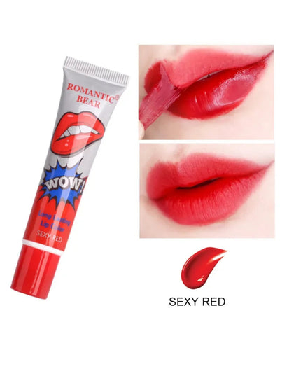 Magic 6 Colors Peel Liquid Lipstick Waterproof Lasting No Fading Lip Ink Tear Lip Gloss Tattoo Dyed Lip Glaze Lips Cosmetics