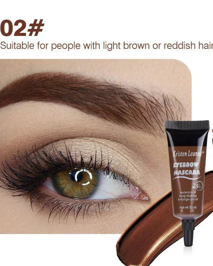 Natural 6 Colors Liquid Dyeing Eyebrow Cream Set Waterproof Durable Brown Tint Eyebrow Henna Mascara Eyebrows Paint Makeup