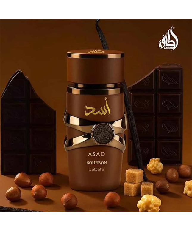 Lattafa Asad Bourbon Eau De Parfum Spray Pheromone fragrance Arabian women's perfume Pheromone cologne for man Birthday present