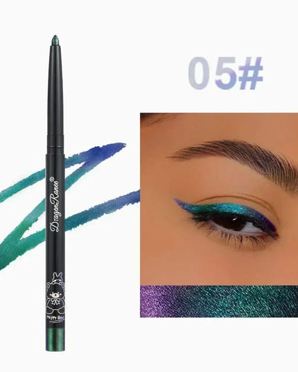 Glitter Aurora Eyeliner Pen Multi Chrome Eye Liner Lasting Shiny Metallic Eyeshadow Lying Silkworm Green Purple Makeup Pigment