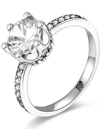 Silver Plated Women Luxury Stackable Ring Real Infinite Flower Daisy Fine Jewelry Rings For Engagement Weddling Party