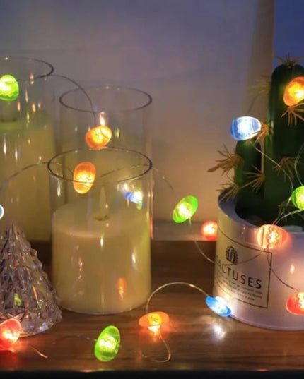 2M 20LED Fairy Light Garland Easter Decorations Bunny Egg Rabbit String Lights Kids Gift Happy Easter Party Decoration Home 2026