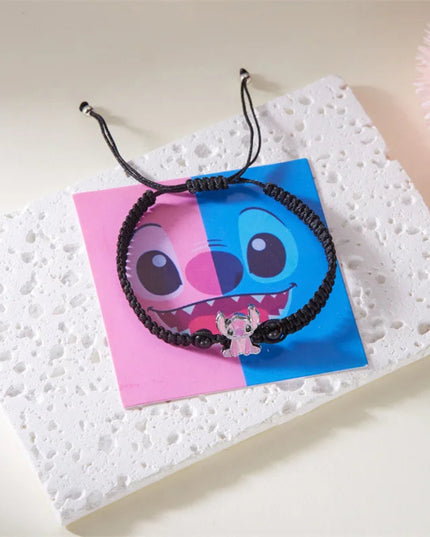 Disney Stitch Cartoon Bracelet Kawaii Lilo & Stitch Adjustable Wristband for Kids Girls Boys Gift Idea
