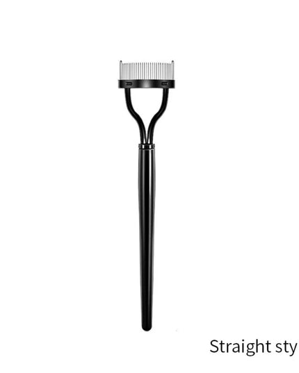 Eyelash Separator Metal Teeth Straight Eyelash Curler Beauty Makeup Stainless Eyelash Brush Comb Mascara Curl Makeup Tool
