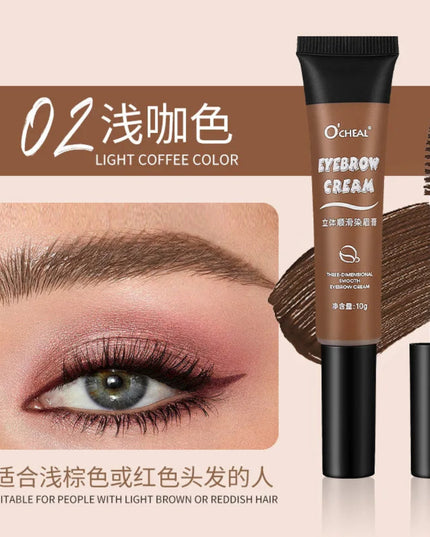 4 Colors Natural Liquid Eyebrow Cream Eyebrow Gel Brown Tint Eyebrow Waterproof Durable Henna Mascara Eyebrows Makeup 24 Hours