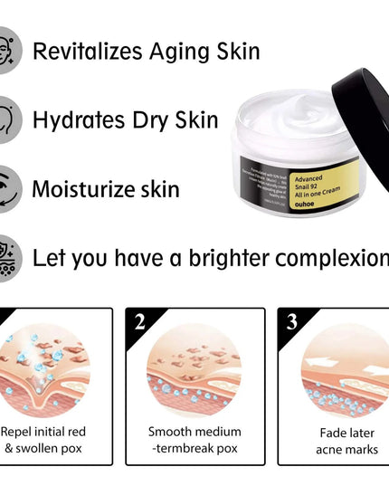 Snail Anti Aging Serum Cream Collagen Advanced Moisturizing Firming Tightening Fade Fine Lines Shrink Pores Smooth Skin Care