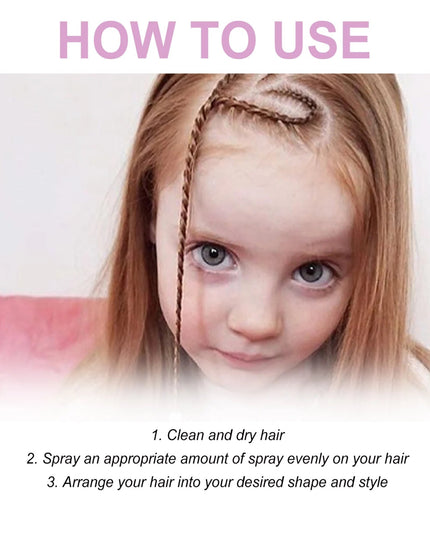 Fixed Hair Styling Spray Hair Gel Long Lasting Fragrance Baby Hair Edge Control Smooth Frizzy Hair Leave In Conditioning Spray