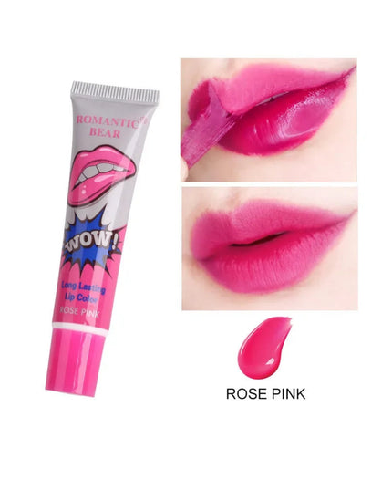 Magic 6 Colors Peel Liquid Lipstick Waterproof Lasting No Fading Lip Ink Tear Lip Gloss Tattoo Dyed Lip Glaze Lips Cosmetics