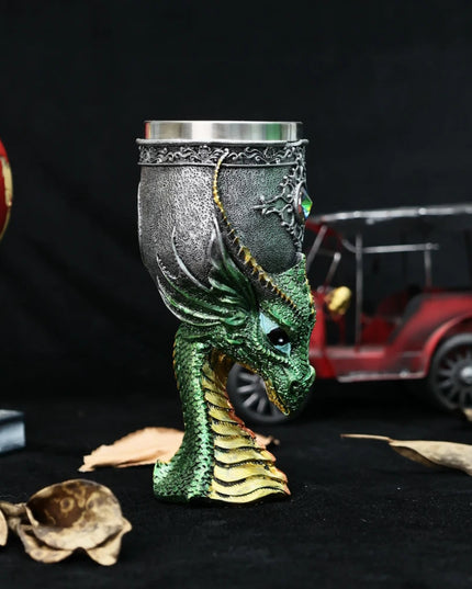 Dragon Head Goblet Halloween Gift Barware and Drinkware Bottle Bar Set Coffee mug Viking Drinking Mug Insulated Water Drinkware