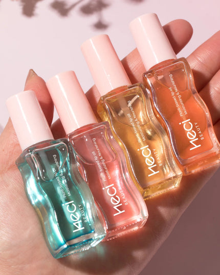4pcs Fruity Tinted Lip Oil, Moisturizing Jelly Lip Gloss For Spring & Summer,Mirror Shine Glass-Look Lips Lip Makeup
