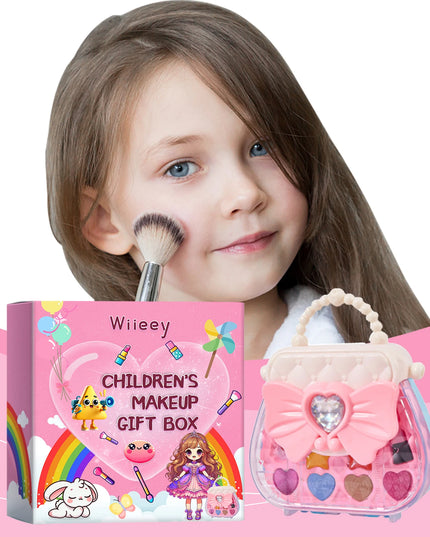 Children's Makeup Gift Box Safe and Non-toxic Princess Makeup Girl Toy Set Girl Makeup Lipstick Eyeshadow Makeup Set Gift Box
